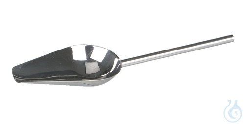 Weighing Scoop conical shape 18/10, steel, L=330mm