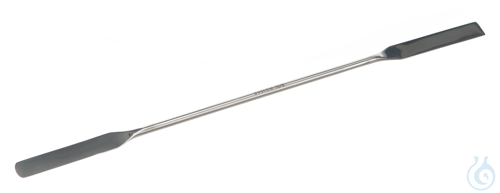 Double spatula 18/10 steel, flexible, LxW=180x10mm