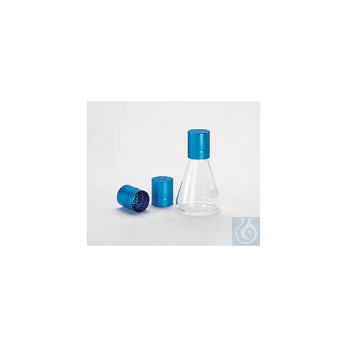 ERLENMEYER-caps for flasks without flanged rim 37/39, silver (qty=10)