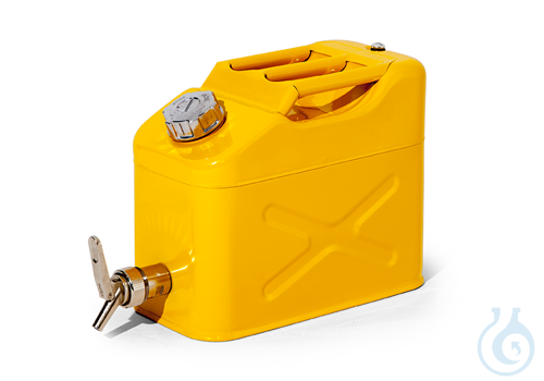 Safety canister sh.steel galv.+lam. yellow V=10 L, 170x445x280