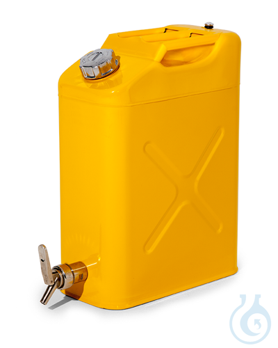 Safety canister sh.steel galv.+lam. yellow V=20 L, 170x445x470