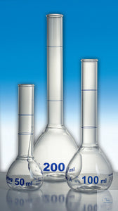 Volumetric flask for sugar analysis 50/55 ml