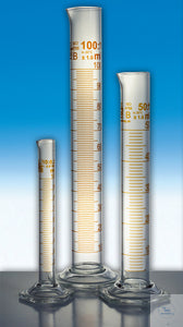 Graduated cylinder 10 ml class B tall form spout