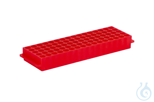 Rack for Microcentrifuge Tubes 1.5-2.0 ml, PP, 5 x 16 positions, pink