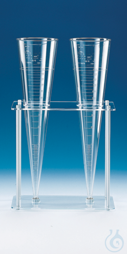 Rack f.2 sedimentation cones, made of plastics, 300 x 130 x 315 mm