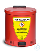 Disposal bin sh.steel lam. red V=20 L, 385x382x429