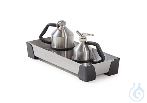 Sump for small containers, stainless steel PE feet V=7L, 250x600x95