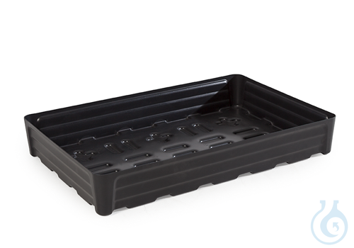 Sump for small containers PE black V=120L, 1170x785x180