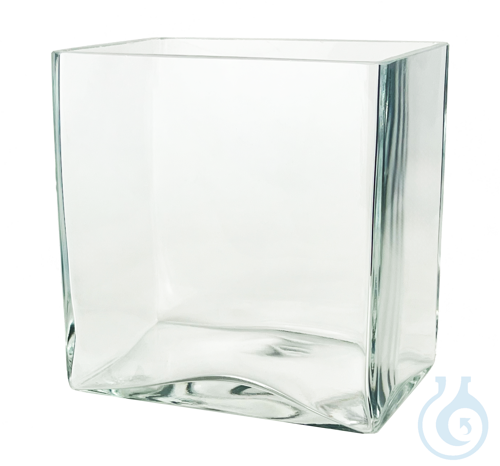 Glass tanks, fine ground rim ca. Höhe 30 x 22 x 24 cm
