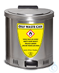 Disposal bin st.steel 1.4301 V=20 L, 385x382x429