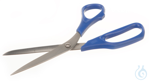 Laboratory scissor, stainless steel, magnetic, L=130mm