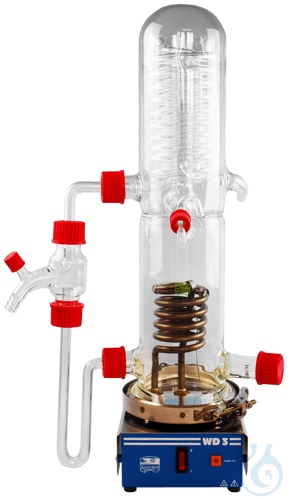 Water distilling apparatus with heater, CE