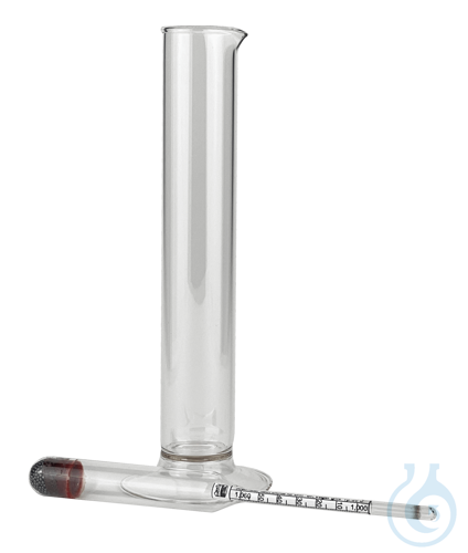 Urinometer, large model with glass jar