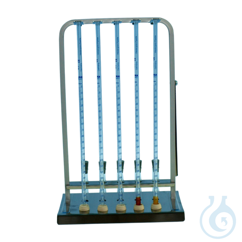 Blood sedimentation apparatus, stand of stainless steel MACRO, with 5 pipettes