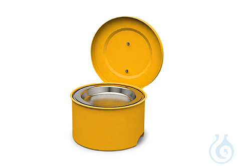 Small parts cleaner sh.steel coat. yellow V=4 L, 264x264x146