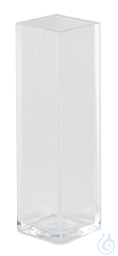 Disposable cuvettes of polystyrene, depth of layer 10 mm, applicable from 340 nm