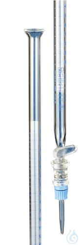 Burettes with Schellbach stripe, borosilicate glass 3.3 lateral stopcock with