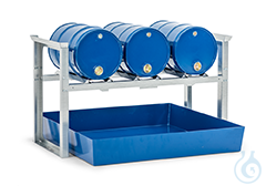 Storage Station, steel sump 3x60 L drum, 1429x1210x837
