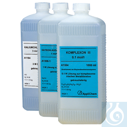 neoChoice Elektrolyt-Lösung KCl, 3 mol, 1000 ml, ohne Silberchlorid.