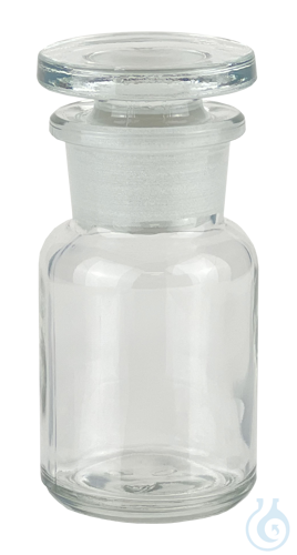 Bottles, wide neck, with glass stopper clear glass 1000 ml