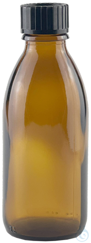 Bottles, narrow neck, with thread and screw cap amber glass GL 1000 ml 28