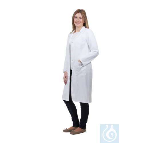 neoChoice Labormantel für Damen, Reverskragen, Mischgewebe, Gr. 36