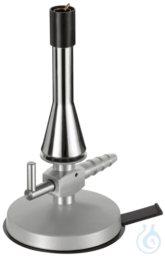 Teclu burners with stopcock and pilot flame for propane/butane gas