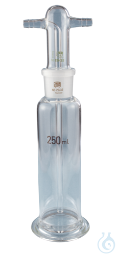 Drechsel gas washing bottles with head 100 ml