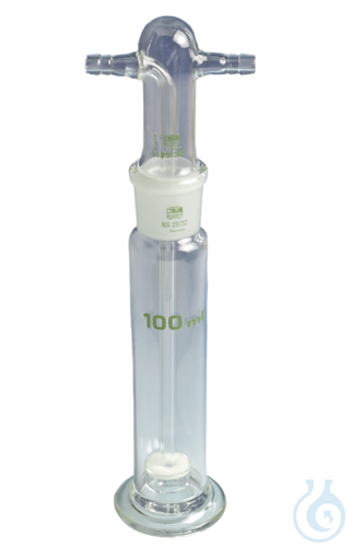 Gas washing bottles with filter plate 500 ml