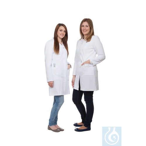 neoChoice Labormantel für Damen, weiß, tailliert, 100 % CO, Gr. 38