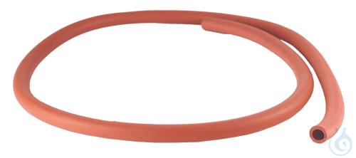 Laboratory tubing red, natural rubber 8 mm Ø