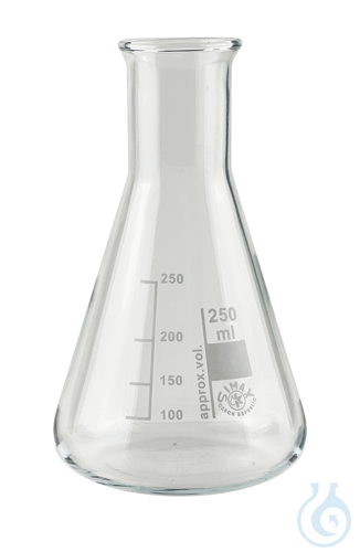 Erlenmeyer flasks, narrow neck, Simax borosilicate glass 3.3 ml 200