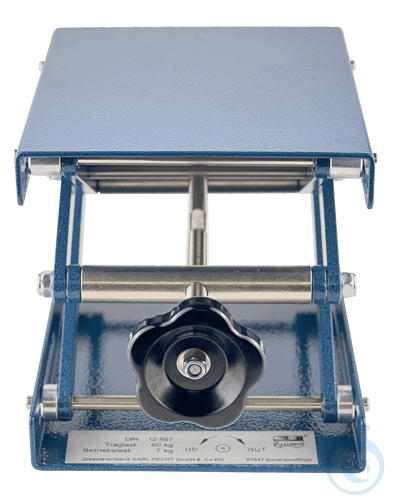 Laboratory lifter of aluminum, height adjustable from 6-25 cm ca. 160 x 130 mm