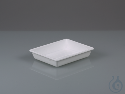 Laboratory tray, PP white, in. LxW 130x180mm, 1l