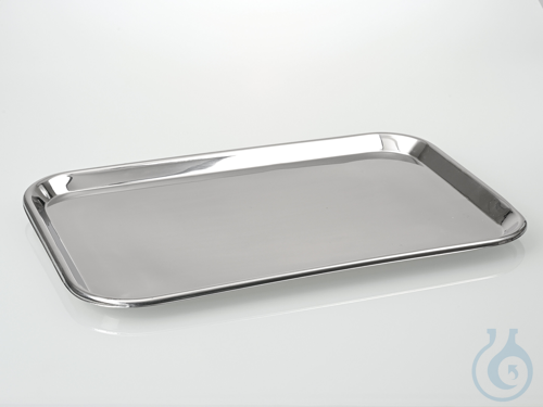 Tray stainless steel, AISI 304, 520x395x20 mm