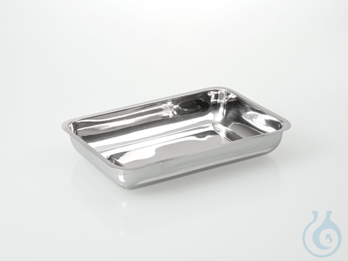Bowl stainless steel, shallow form, 300x250x50 mm