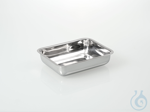 Bowl stainless steel, shallow form, 500x300x50 mm