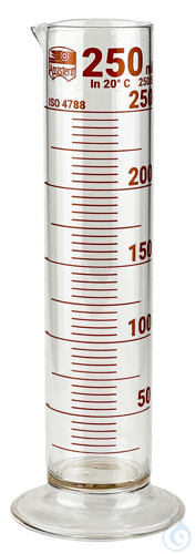 Measuring cylinders, low form, standard type circular base 500 ml