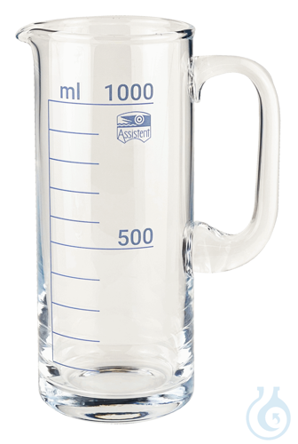 Measuring jugs of glass, with scale 1 Liter