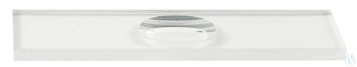 Microslides with one cavity, thickness approx. 3 mm ca. 76 x 26 mm 18mmØ