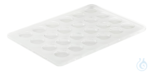 Glass plates with 24 cavities ca. 140x85 mm 16mm Ø