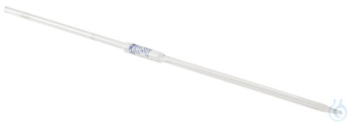 Volumetric Pipttes, with 1 mark, blue graduation with conformity certified,