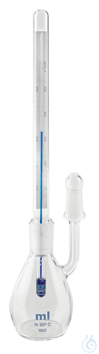 Pycnometers, adjusted up to 3 decimal places with thermometer 50 cm³ Pyknometer