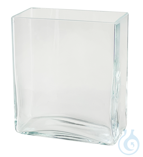 Specimen jars, clear glass, with ground cover plate without cover plate H L B