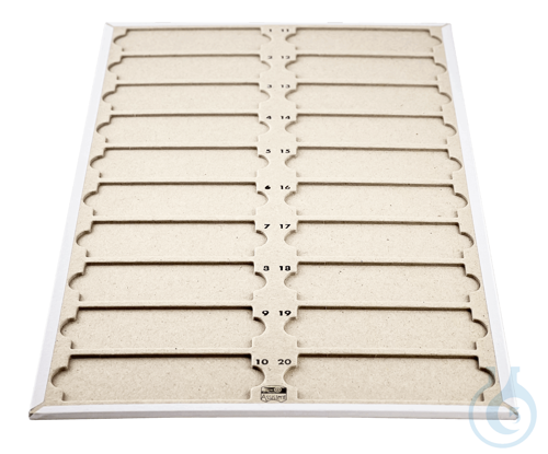 Slide folders without lid, for 20 microslides