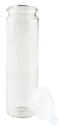 Glass vials, rolled rim, with snap cap Ø, ca. ml 45 x 22 mm, 10