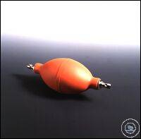 Gebläseball PVC - weich, redbrown komplett mit Saug- und pressure vent