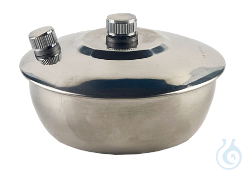 Spirit lamp, stainless steel, with wickholder and wick 60 ml