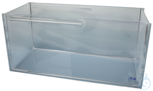 Tank of Plexiglas® without inclined bottom for no. 43180010 349x140x162 mm