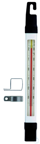 Freezer thermometer, with factory certificate and holder -35 +25 °C